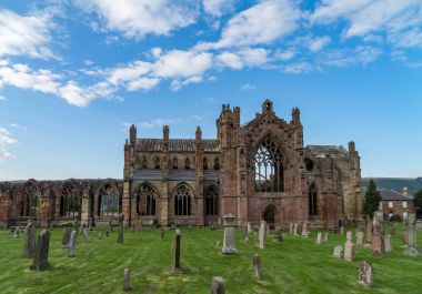 Melrose abbey, İskoçya