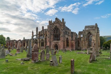 Melrose abbey, İskoçya