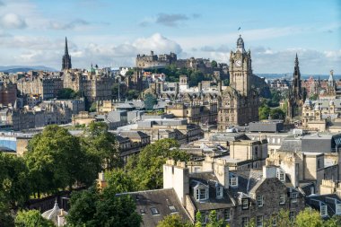 Calton Hill Edinburgh, İskoçya Manzaralı