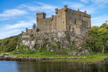 Dunvegan Kalesi ve Limanı skye, İskoçya Adası