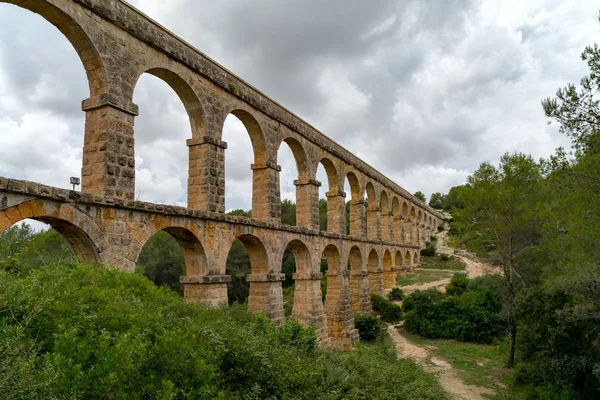 Aqueduto Romano Pont del Diable em Tarragona, Espanha — Fotografia de Stock