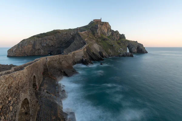 San Juan de Gaztelugatxe at sunrise — Stock Photo, Image