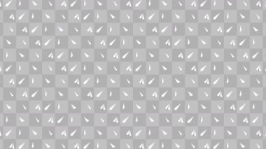 El yapımı kağıt uçak koleksiyonu. Gri arka planda akan beyaz kağıt uçağın animasyonu. İş bağlantısı konsepti. Origami uçağı uçuyor.