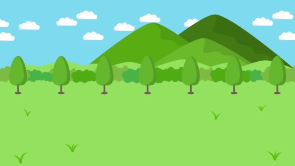 사업가걷기 초원의 구멍을 넘는다 야생의 함정에 빠진다 컨셉이야 애니메이션 — 비디오