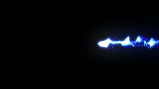 Φλόγα Φωτιάς Σπίθες Μπλε Λάμψη Φωτιά Animation Αφηρημένη Φωτιά Σωματίδια — Αρχείο Βίντεο