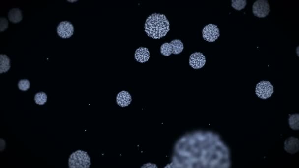 Virus Cell Spherical Shape Pathogenic Viruses Causing Infection Loop Animation — 비디오