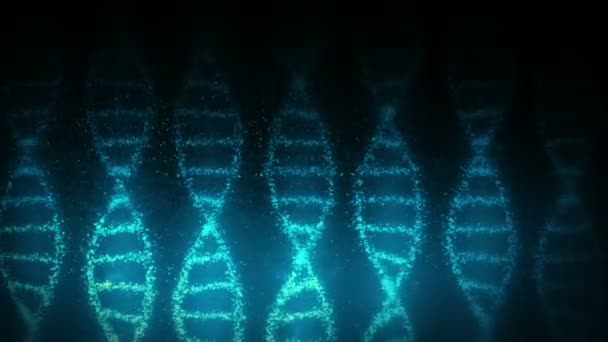 Dna Molecule Helix Symbol Genetics Code Medicine Technology Concept Science — Stock Video