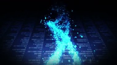 Genetik kodun sembolü olarak DNA molekül sarmalı. Tıp ve teknoloji kavramı. Bilim biyoteknolojisi. Döngü canlandırması