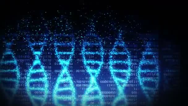 Hélice Molécula Dna Como Símbolo Para Código Genético Conceito Medicina — Vídeo de Stock