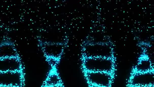 Молекулярная Спираль Днк Символ Генетического Кода Концепция Медицины Технологии Научная — стоковое видео