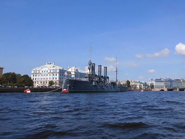 圣彼得堡奥罗拉号博物馆船 — 图库照片