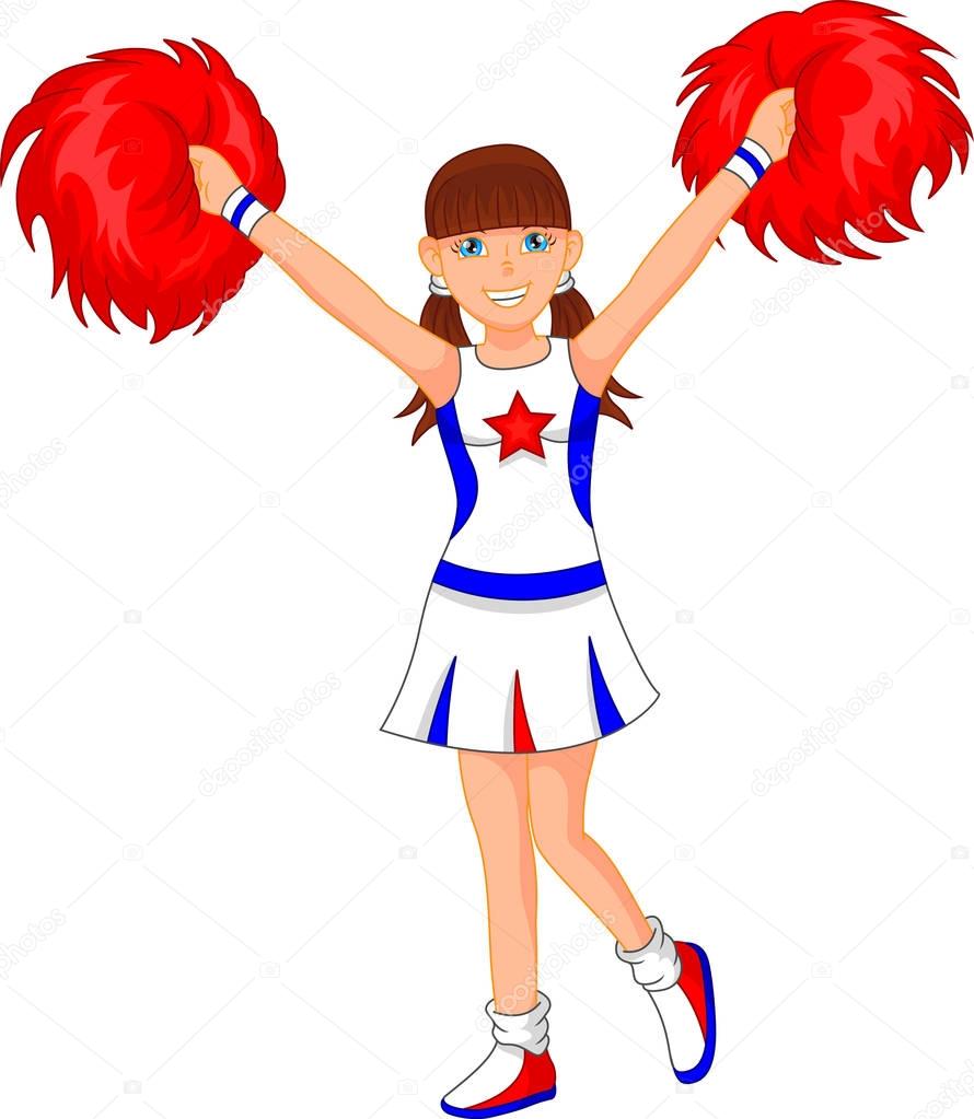 cute cheerleader girl