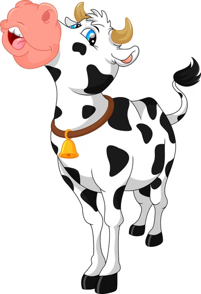 Mignon dessin animé vache — Image vectorielle