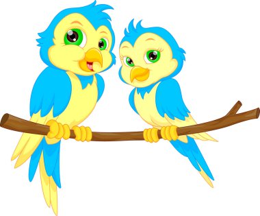 Çift kuş çizgi film