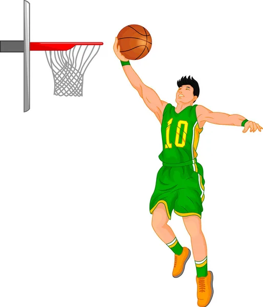 Basketballspieler — Stockvektor