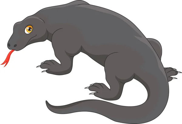 Lindo dragón komodo — Archivo Imágenes Vectoriales