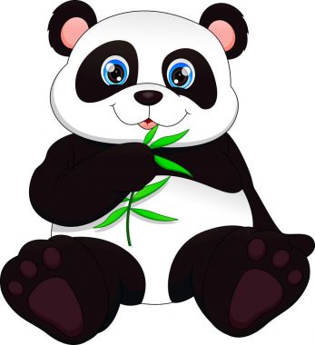 Şirin komik bebek panda 