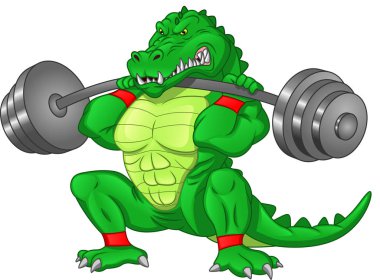 Büyük halterli timsah çizgi filmi