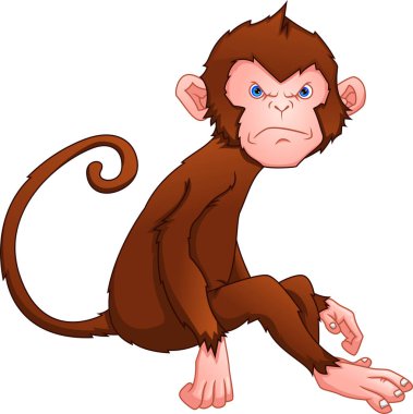 Beyaz arka planda şirin koyun çizgi filmi