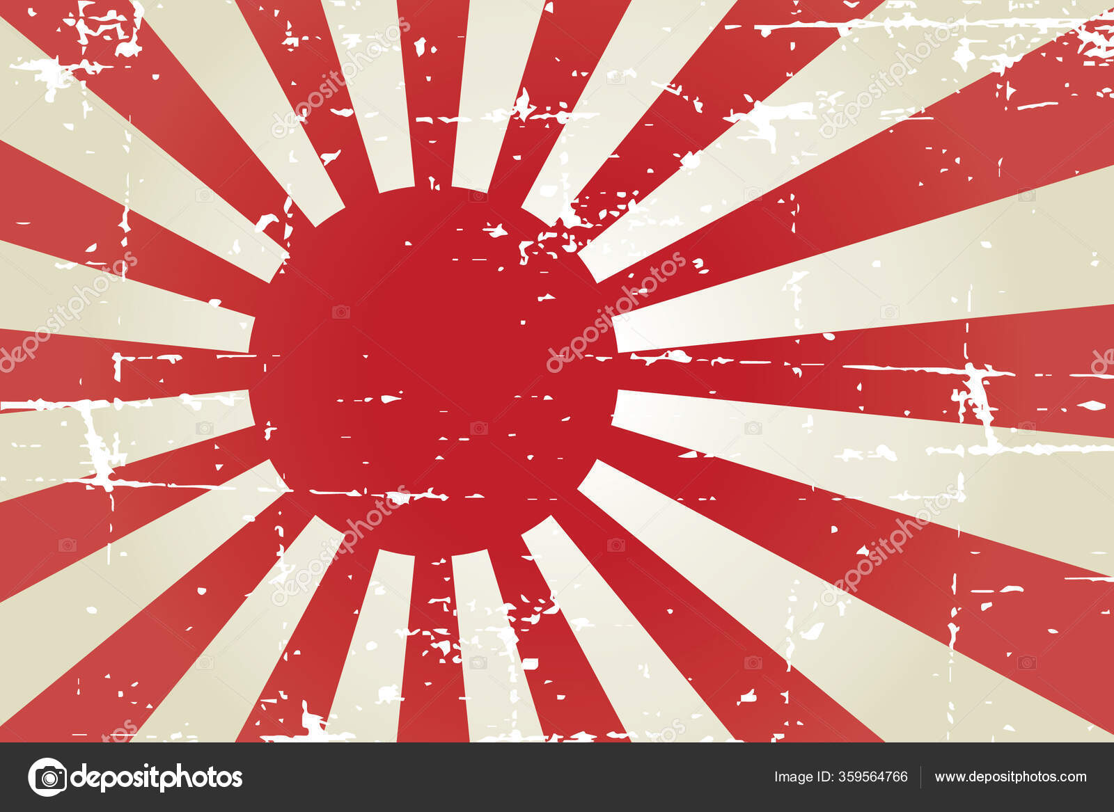 大日本帝国海軍の国旗とグランジの質感 ストックベクター ©1981srb