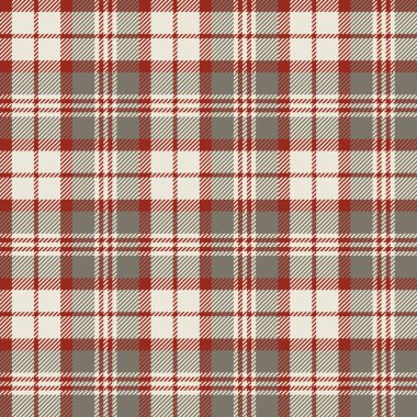 Tartan pürüzsüz desen. kırmızı, gri, beyaz