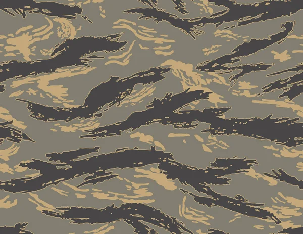 Camouflage Motif Sans Couture Rayures Tigrées — Image vectorielle