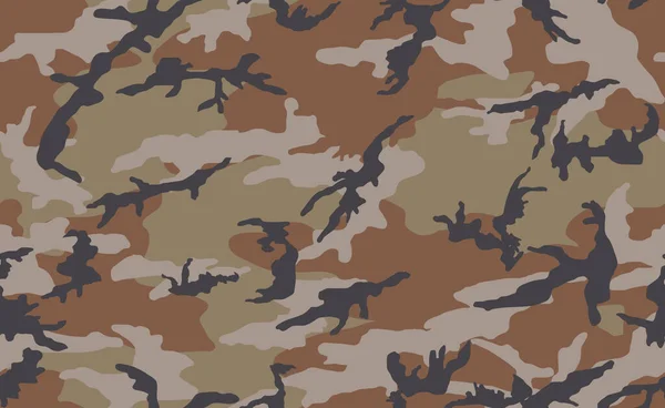Camouflage Nahtlose Muster Farbgebung Des Waldes — Stockvektor