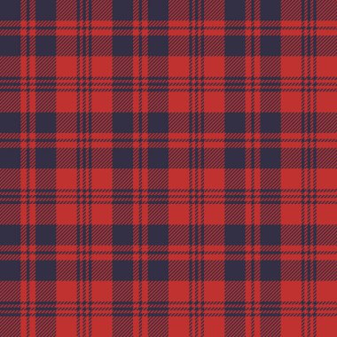 Tartan pürüzsüz desen. Kırmızı ve mavi renk