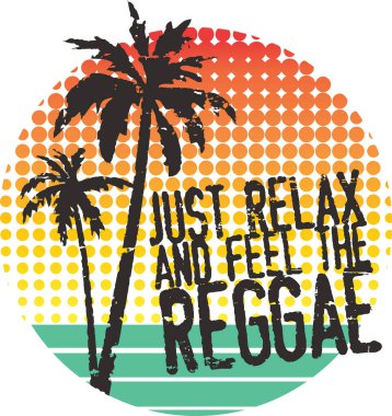 Tişört, poster, yarım ton ve grunge desen için reggae sanat eserleri