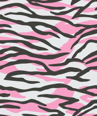 Kaplan derisi dokusu. Kusursuz desen. Pembe, beyaz ve siyah renk..