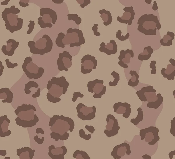 Textura Pele Leopardo Padrão Sem Costura — Vetor de Stock