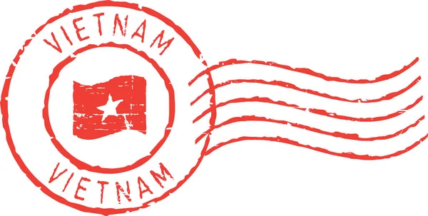 Posta Damgası Vietnamlı — Stok Vektör