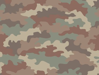 Kamuflaj (çok renkli) pürüzsüz desen. Doğal çevrenin beş rengi.