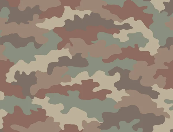 Camouflage Mehrfarbiges Nahtloses Muster Fünf Farben Der Natürlichen Umgebung — Stockvektor