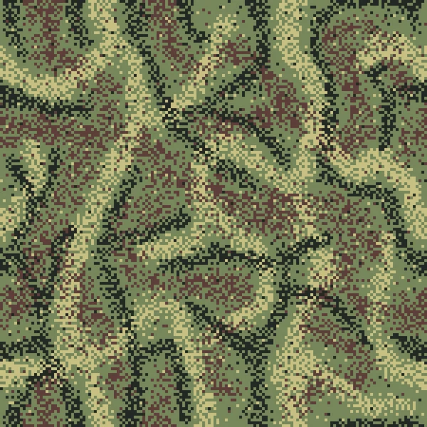 Camouflage Numérique Motif Sans Couture — Image vectorielle