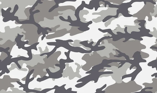 Camuflagem Militar Padrão Sem Costura Estilo Urbano Cores Preto Branco — Vetor de Stock