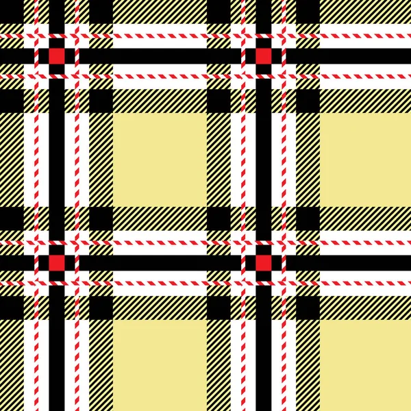 Tradiční Kostkovaný Tartan Bezešvý Vzor Textilní Skotský Kilt Červená Černá — Stockový vektor