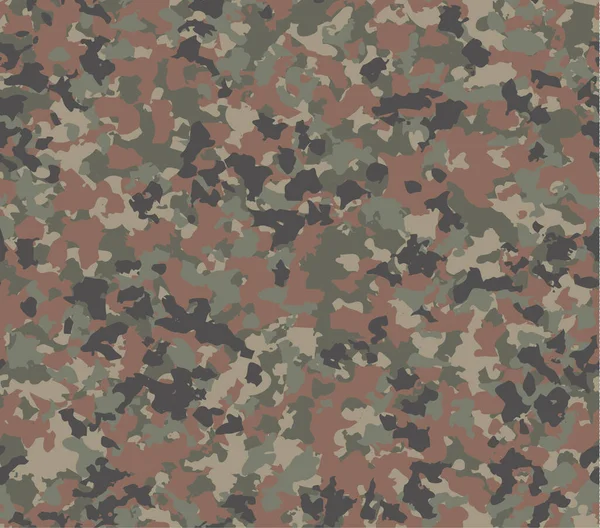 German Camouflage Seamless Pattern — Stock Vector