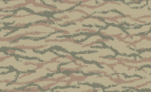 Camouflage Seamless Pattern Tiger Stripes — стоковый вектор