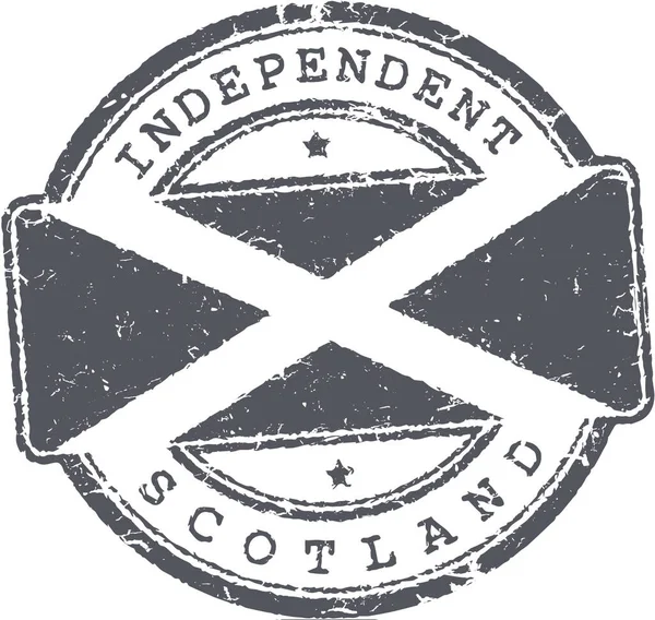 スコットランド独立グランジ切手 — ストックベクタ