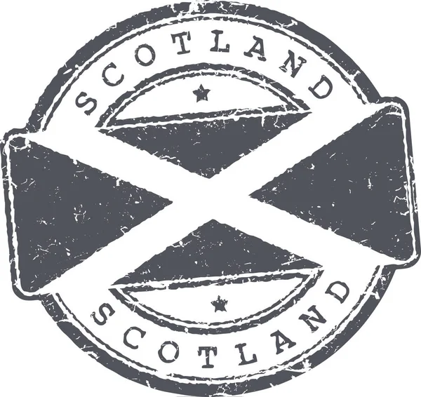 Isolated Grunge Stamp Scotland — Stock Vector