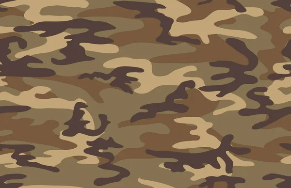 Camuflagem Padrão Sem Costura Quatro Cores Impressão Militar — Vetor de Stock