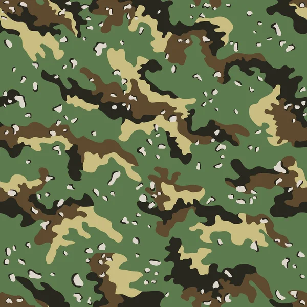 Patrón Sin Costuras Camuflaje Fondo Verde — Vector de stock