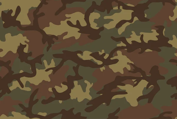 Camouflage Woodland Motif Sans Couture — Image vectorielle
