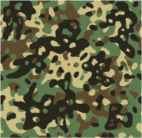 Woodland Camouflage Безшовний Візерунок — стоковий вектор