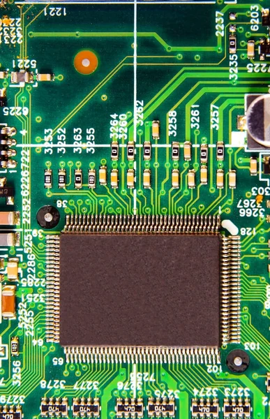 Płyta Główna Cyfrowa Lub Zintegrowany Procesor Komunikacyjny — Zdjęcie stockowe