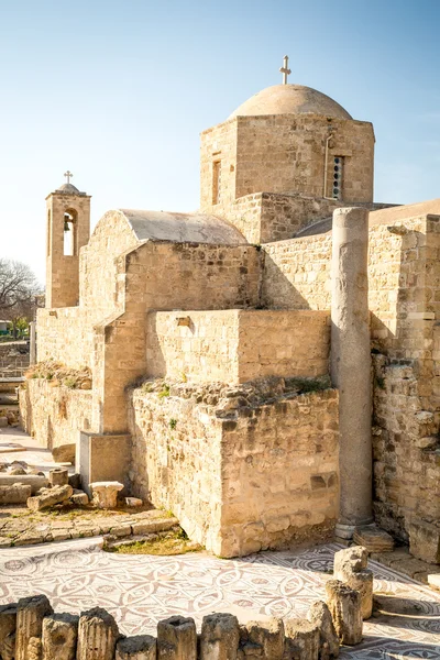 Ayia Kyriaki Chrysopolitissa kilise Paphos, Kıbrıs — Stok fotoğraf