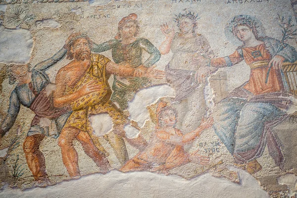 Знаменитый римский пафос-мозаика — стоковое фото