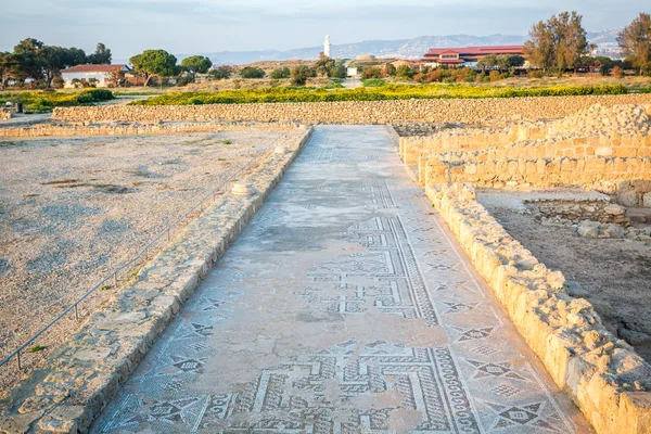 Beroemde Romeinse mozaïeken van Paphos, Cyprus — Stockfoto