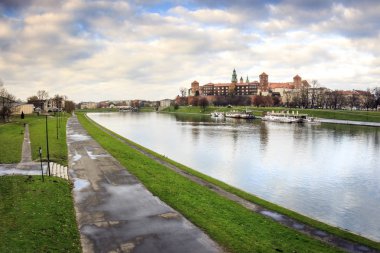 Wawel royal castle Tarihi Krakow, Polonya